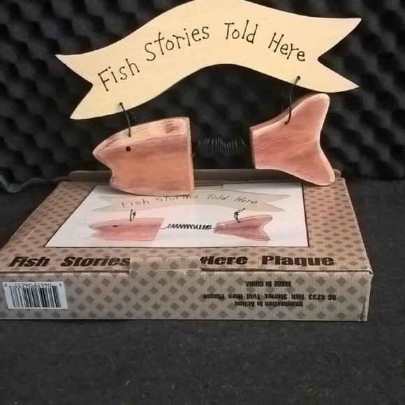 FISH STORIES TOLD HERE Fish Plaque - Picture 5 of 9